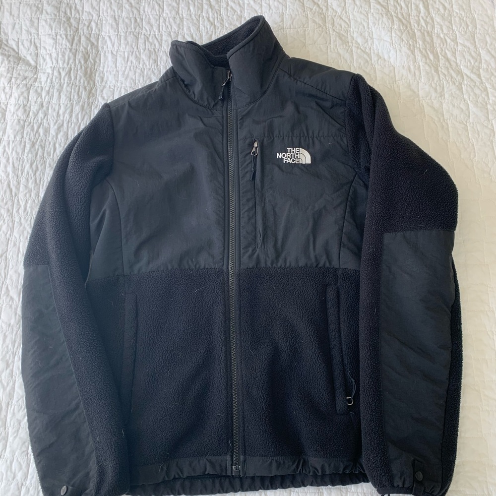 Black fleece North Face Jacket